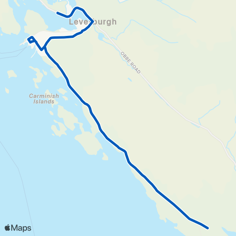 South Harris Coaches Ferry Terminal - Turning Point map