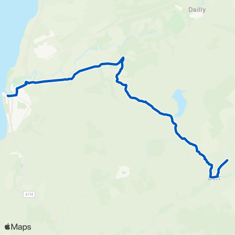 South Ayrshire Community Transport Henrietta Street - Nether Barr map