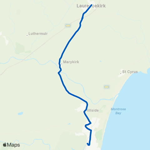 Short's Travel Farquhar Street - Montrose Railway Sta map