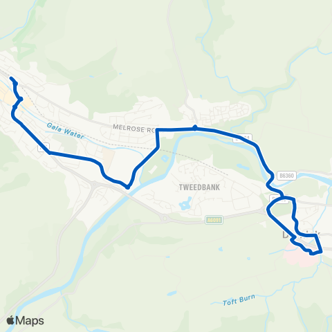 Scottish Borders Council Galashiels Transport Interchange - Galashiels Transport Interchange map