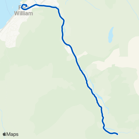 Shiel Buses Lower Falls - Bus Station map