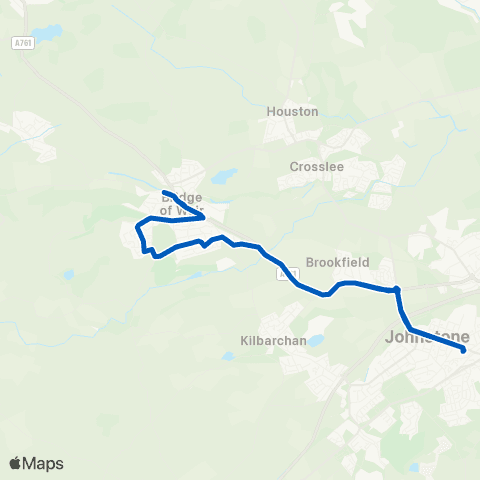 Shuttle Buses Johnstone Station - Johnstone Station map