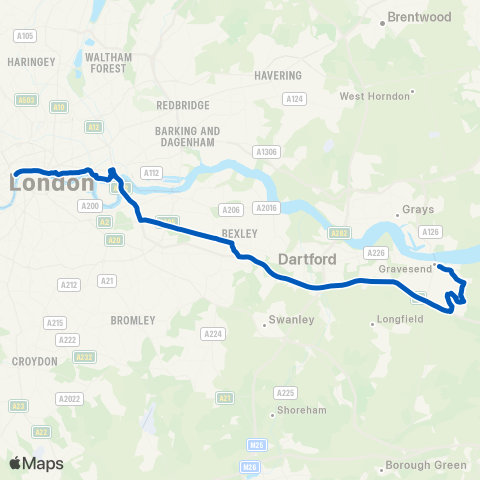 Redwing Coaches West Street - Embankment map