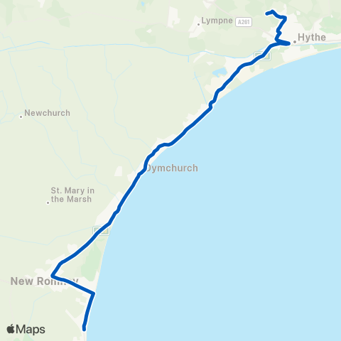 R & J Coaches The Jolly Fisherman - Brockhill Pk Sch map