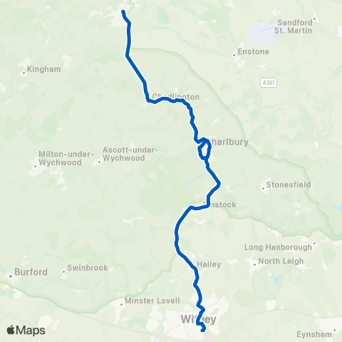 Pulhams Coaches  map