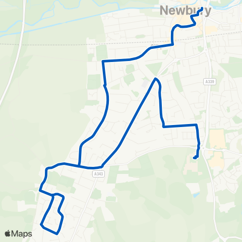 Newbury & District Newbury Wharf - Holborne Close map