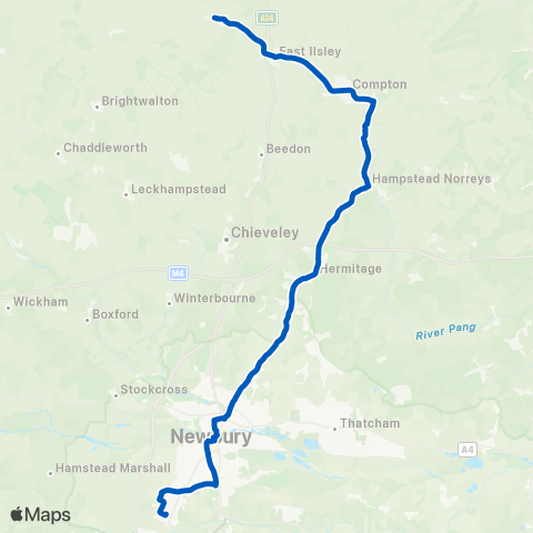 Newbury & District Newbury Station - The Harrow map