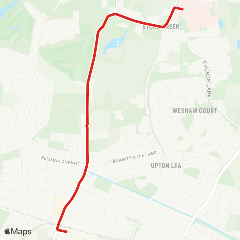 Redline Wexham Park Hospital - Brunel Way map
