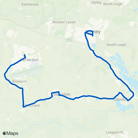 Pulhams Coaches  map
