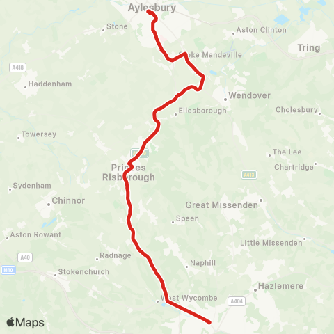 Redline Ford's Close - Aylesbury College map