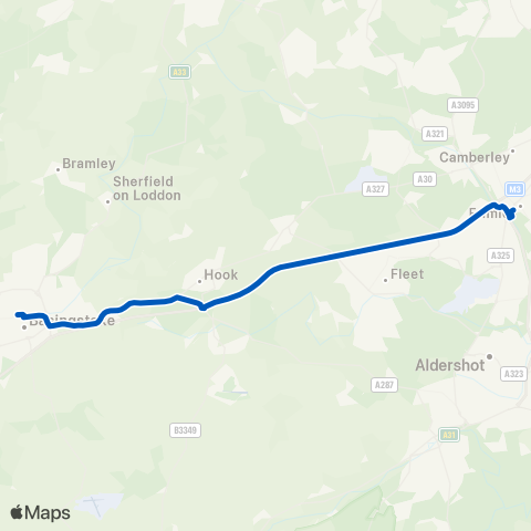 Newbury & District The Malls - Frimley Railway Station map