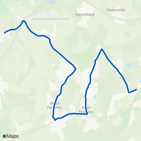 Reptons Coaches Howard of Effingham School - Post Office map