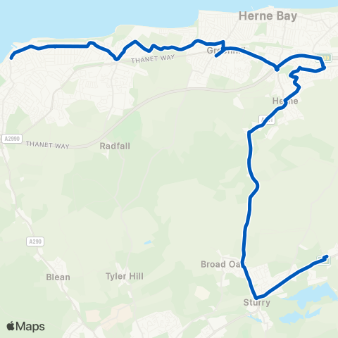 Regent Coaches Horsebridge - Spires Academy map