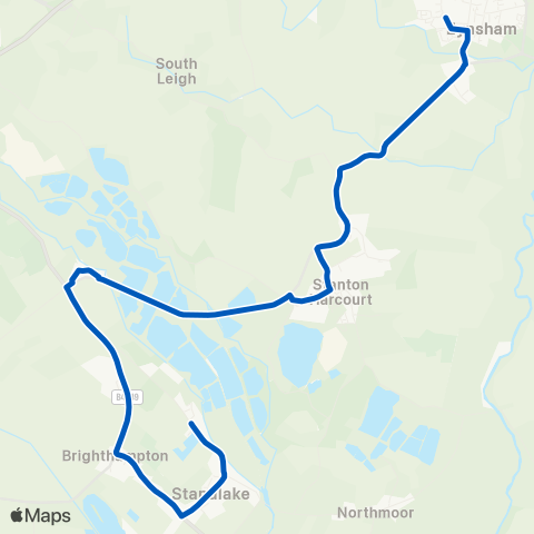 Pulhams Coaches Church Mill Close - Bartholomew School map
