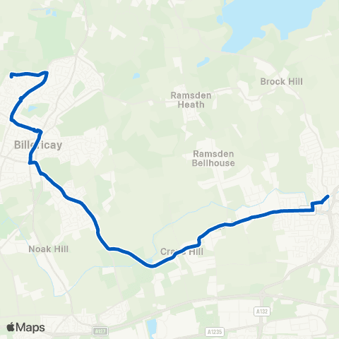 NIBSbuses Arlington Way - The Swans map