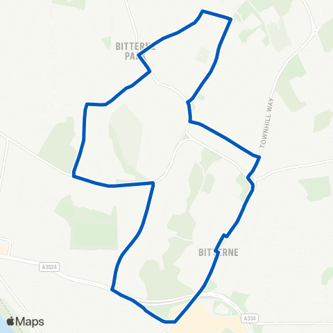 Xelabus Bitterne Shops - Bitterne Shops map