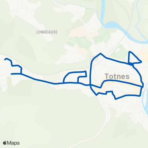 Totness Community Bus  map