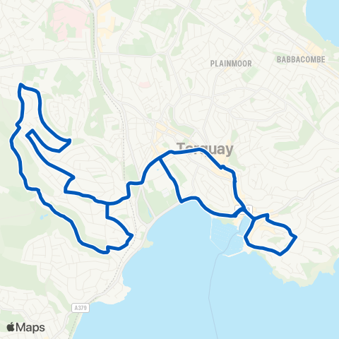 Torbay Buses  map