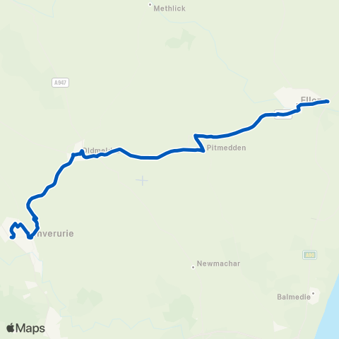 Watermill Coaches Park & Ride Stance 3 - Town Hall map
