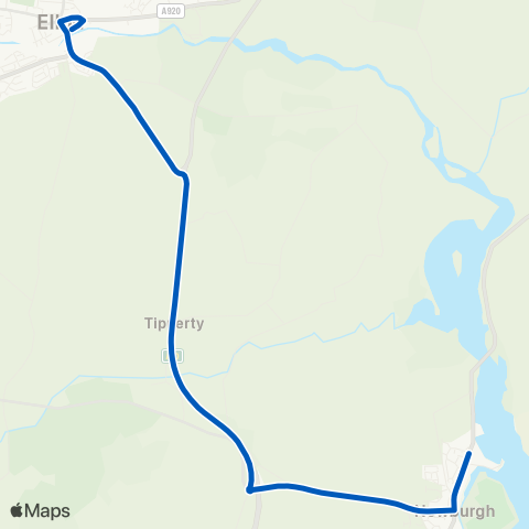 Watermill Coaches Market Street - Inch Road map