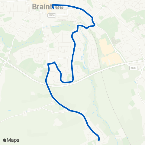 Stephensons of Essex Bulford Lane - Bus Interchange map