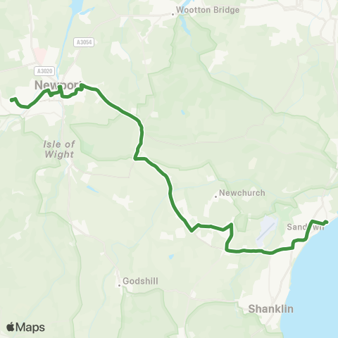 Southern Vectis  map