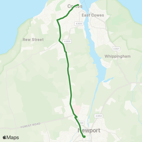 Southern Vectis  map