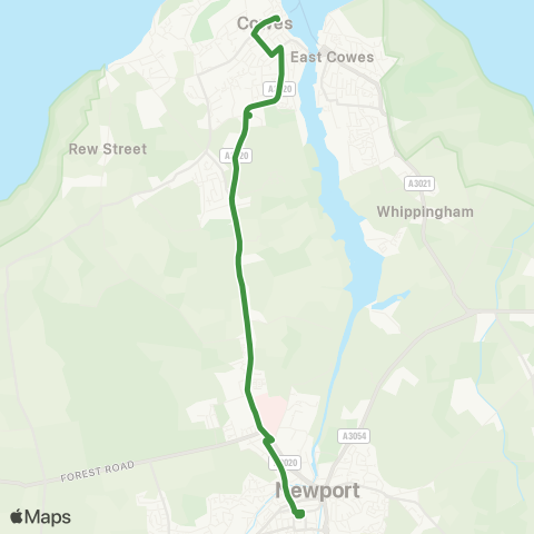 Southern Vectis  map