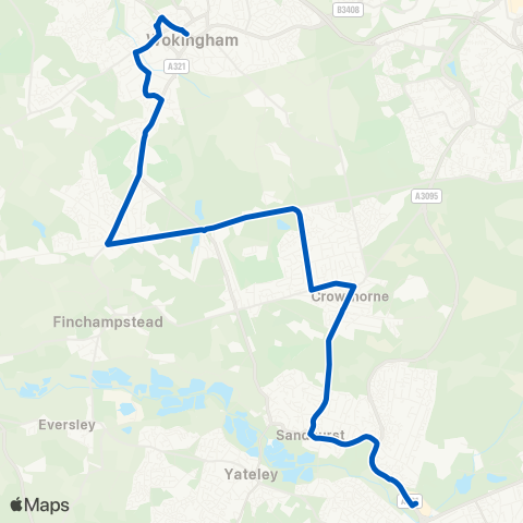 Thames Valley Buses  map