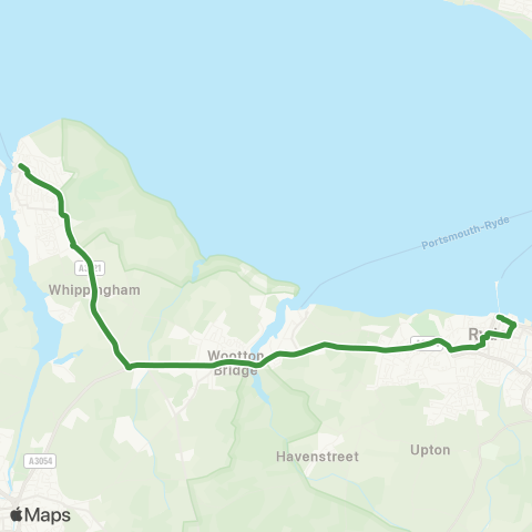 Southern Vectis  map