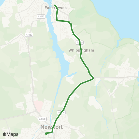 Southern Vectis  map