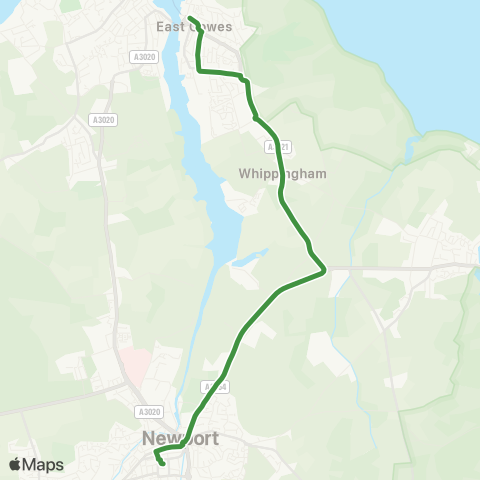 Southern Vectis  map