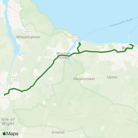 Southern Vectis  map