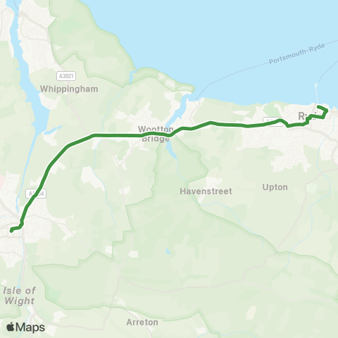 Southern Vectis  map