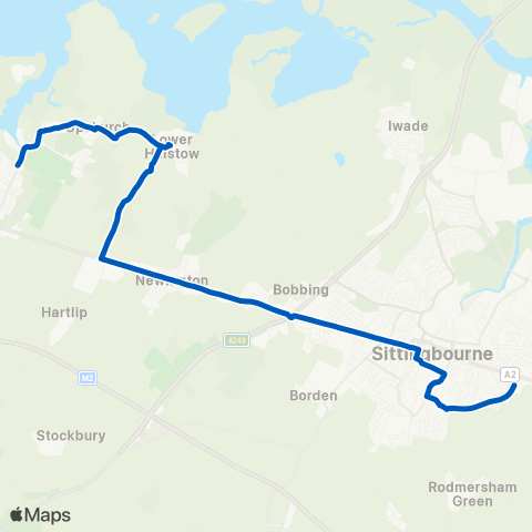 Travelmasters The Green - The Sittingbourne School map