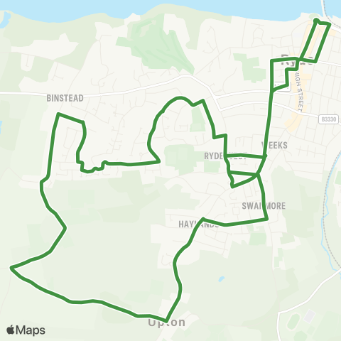 Southern Vectis  map
