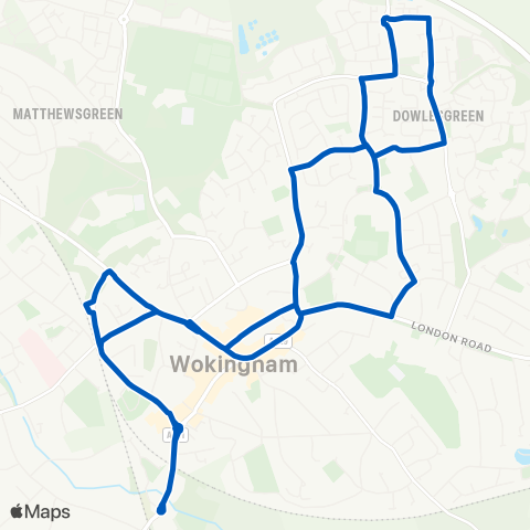 Thames Valley Buses  map