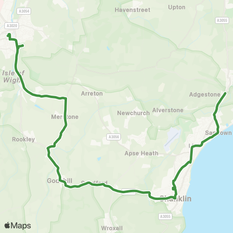 Southern Vectis  map