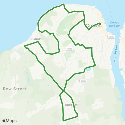 Southern Vectis  map