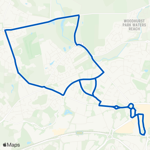 Thames Valley Buses  map