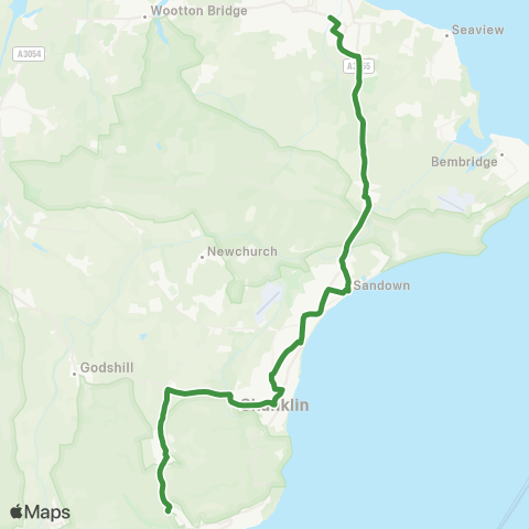 Southern Vectis  map