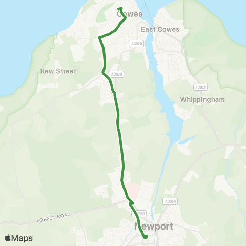 Southern Vectis  map