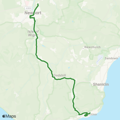 Southern Vectis  map