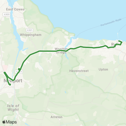 Southern Vectis  map