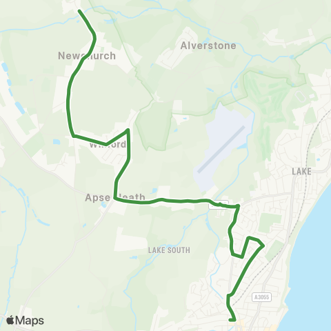 Southern Vectis  map