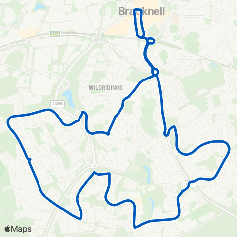 Thames Valley Buses  map