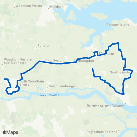Stephensons of Essex Post Office - Old Wickford Road map