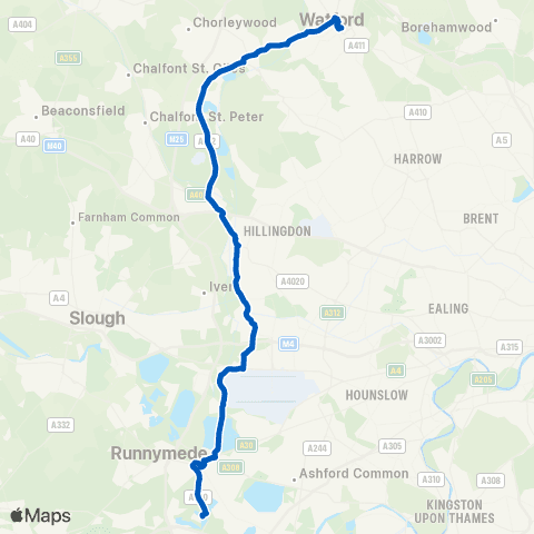 Sullivan Buses High Street - Thorpe Park Grounds map
