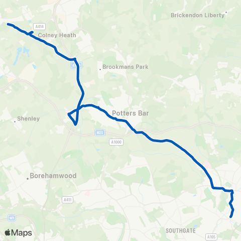 Sullivan Buses Bush Hill Rd - Nicholas Breakspear Sch Grounds map