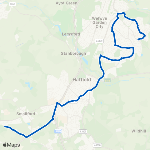 Sullivan Buses Birchall Wood - Nicholas Breakspear Sch Grounds map